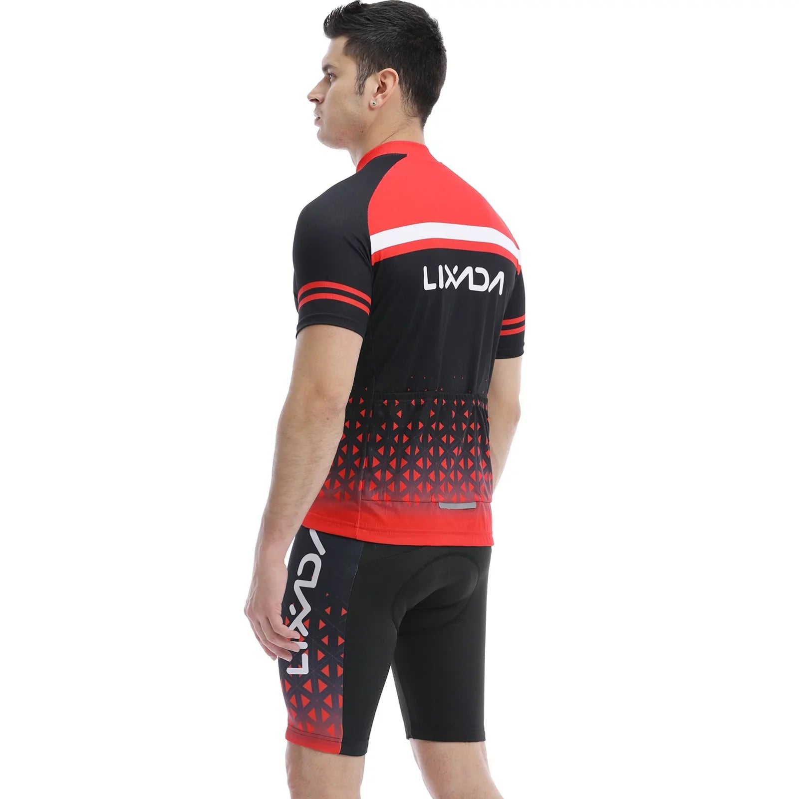 Outfit Shorts Jersey Set Short Men Set Quick- MTB and Padded Breathable Lixada Cycling Sleeve Cycling