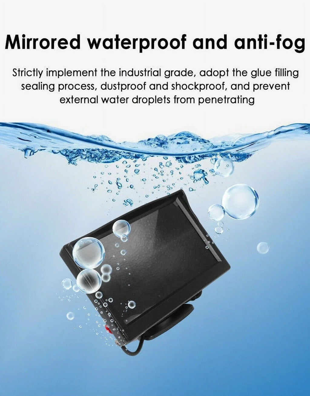 Monitor Night Car HD Waterproof 5" Paddsun Rear Kit View Backup Vision Camera Wireless