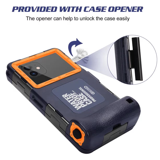 LCD Hot all Surfing Snorkeling Video Up Phones Professional Lanyard [15m/50ft] Protective Infinix Housing with for 5 Case UrbanX Inch to And Photo Swimming Underwater 6.9 Diving Waterproof