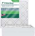 HVAC Air AC 12x12x4 Furnace MERV 13 (3-Pack) Filters Filterbuy Pleated
