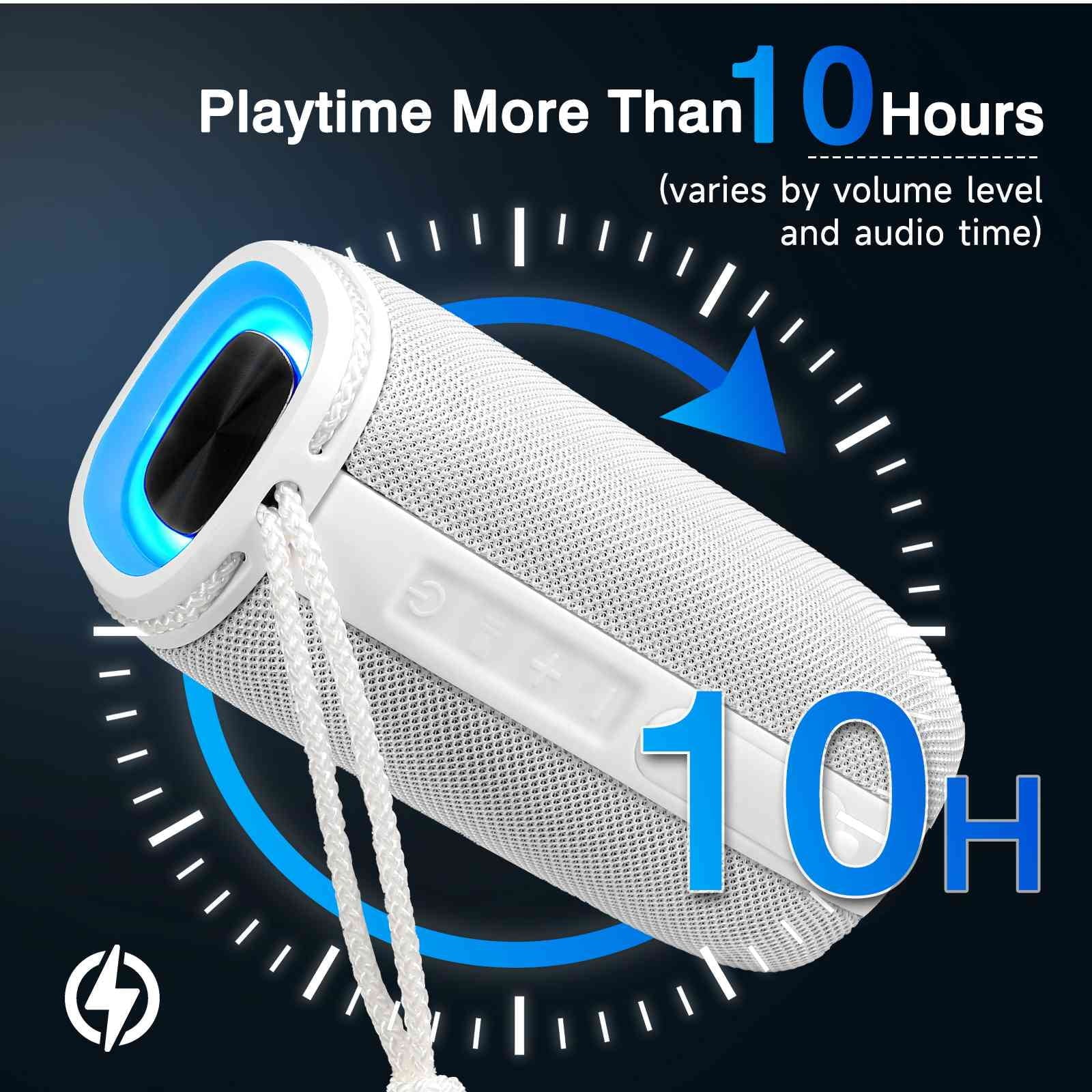 Speaker, for Plus Speakers XA1 Series IPX5 - Speaker White Bluetooth Wireless with Surround Bass, Scorpio Xperia HD BT5.3, Sony Waterproof Pairing, Portable Sound 360° Punchy UrbanX True