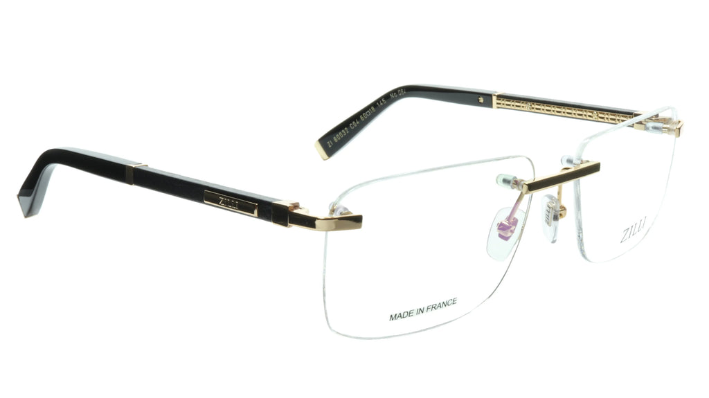 Real Quality Leather with Made Eyewear and Rimless Titanium High ZILLI