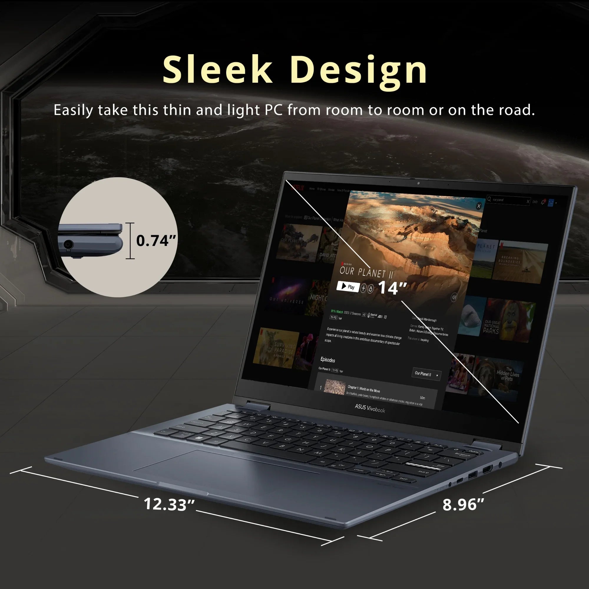 RAM, 14" Core Display, i5-12500H Blue, 14 Intel Flip Card Touch Hotface 512GB Vivobook 8GB 11 32GB CPU, Home, S NumberPad, 4, DDR4 Quiet FHD USB Windows SSD, ASUS Thunderbolt