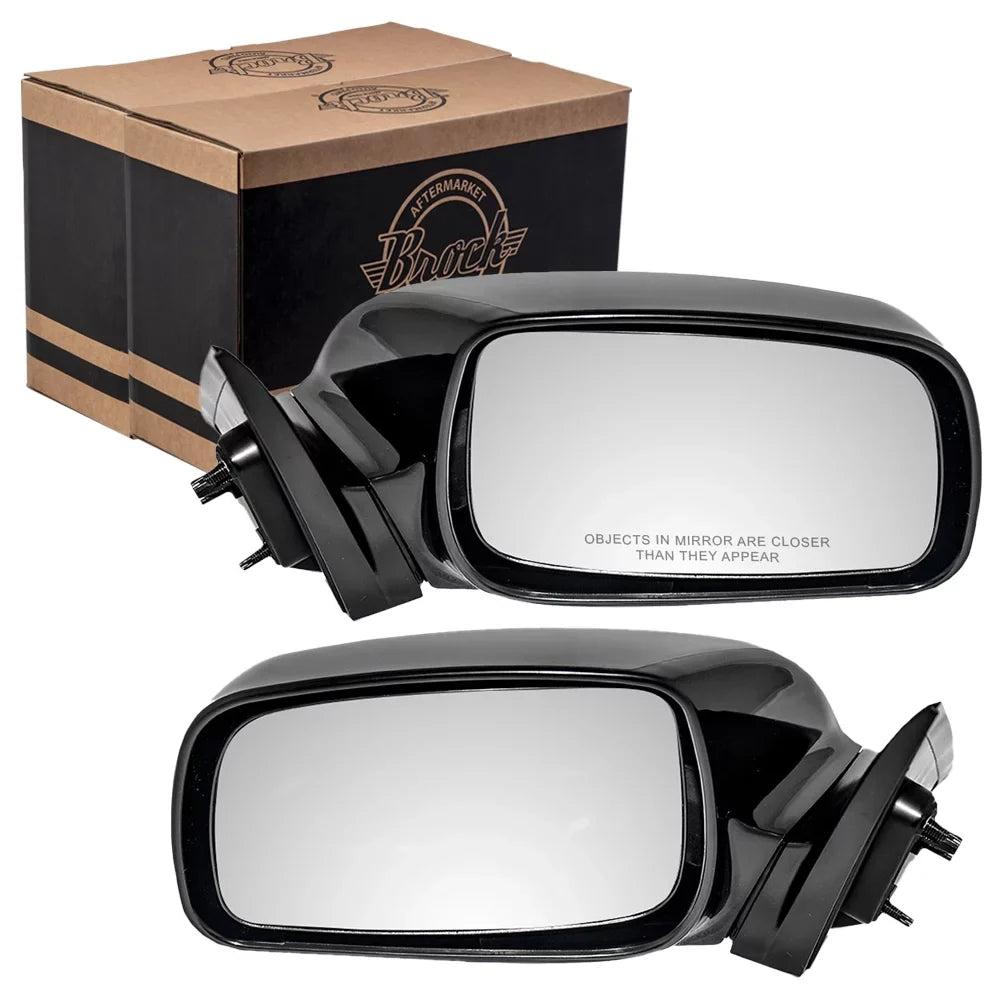 Brock 87910-06190-C0 Passenger Mirrors and USA87940-33620-C0 Ready-to-Paint View Power Driver Replacement Compatible Side Camry 2007-2011 with