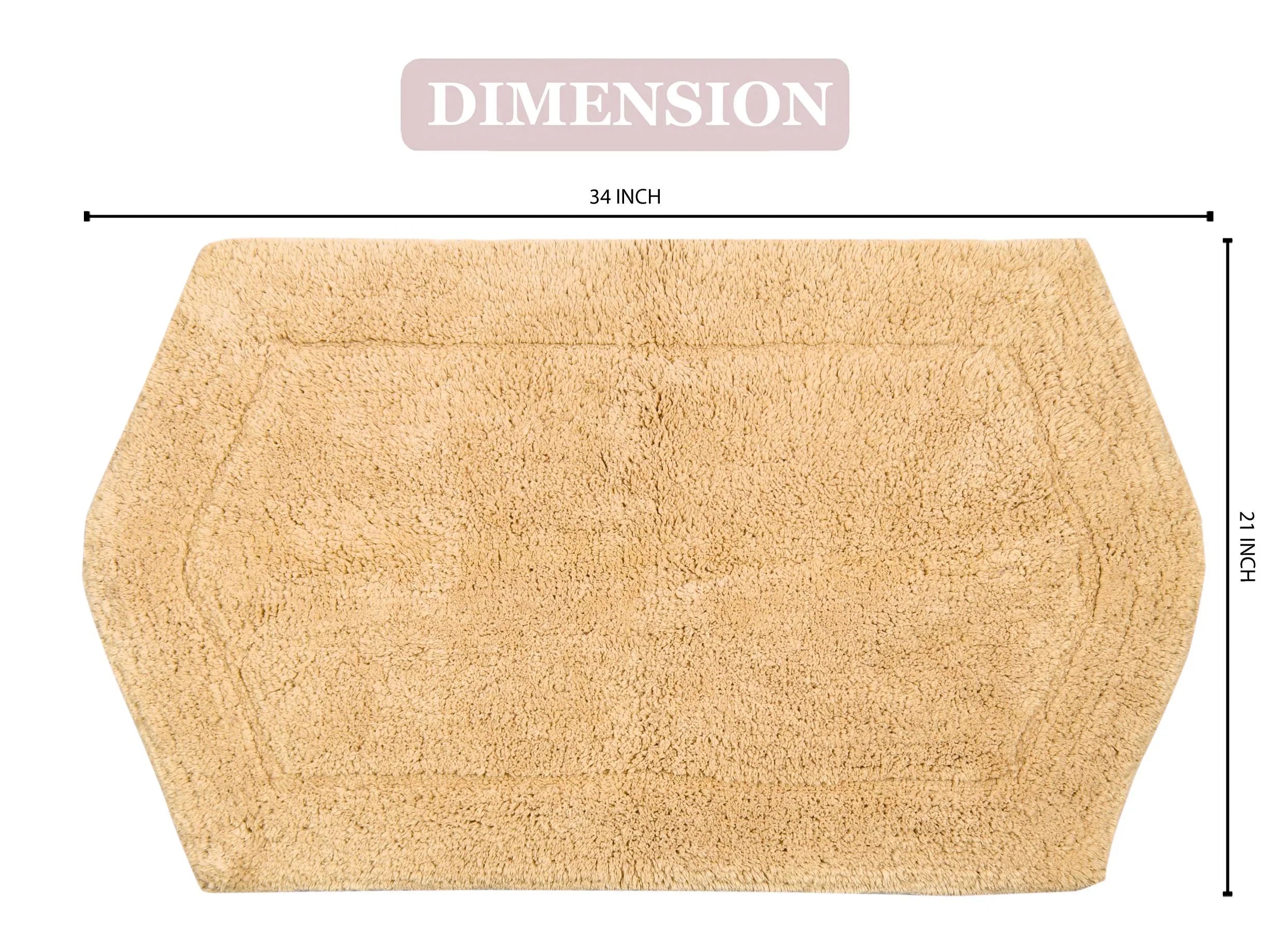 Soft for Wash Non-Slip 34" Bath Dry, 100% rugs bath Bath Collection and Waterford Rug 21" Bathroom Machine Home x Bath Floor, Yellow Rugs, Weavers Absorbent Rug, Tufted Carpet, Cotton Rectangle,