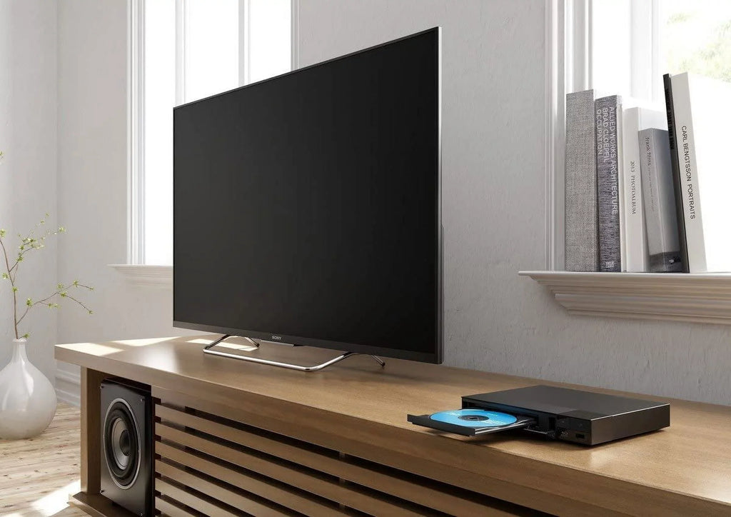 Sony Player & with Mirroring, Streaming Cleaning Blue Tv, Ray/Cd HDMI Players Full Bluray WiFi. Cable, Remote Ray Playback, Player, Control, Video Screen HD for DVD Includes Blu 1080p, Cloth