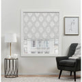 34"x64", Home Roman Silver Shade, Marseilles Blackout 100% Damask Exclusive