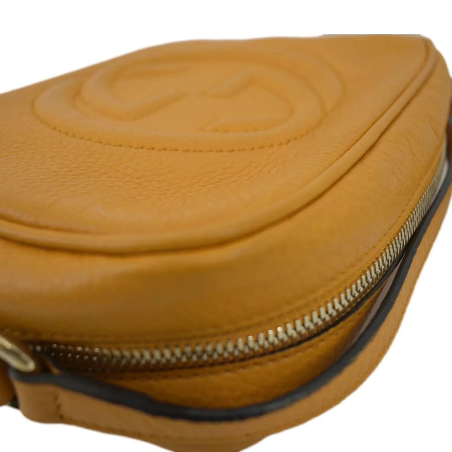 Camera Pre-owned GUCCI Orange 308364 Crossbody Leather Soho Disco Bag