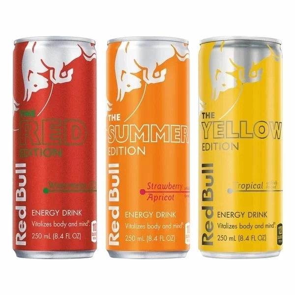 24) Fluid 8.4 Pack, Red Variety The of Bull Editions (Pack Ounce