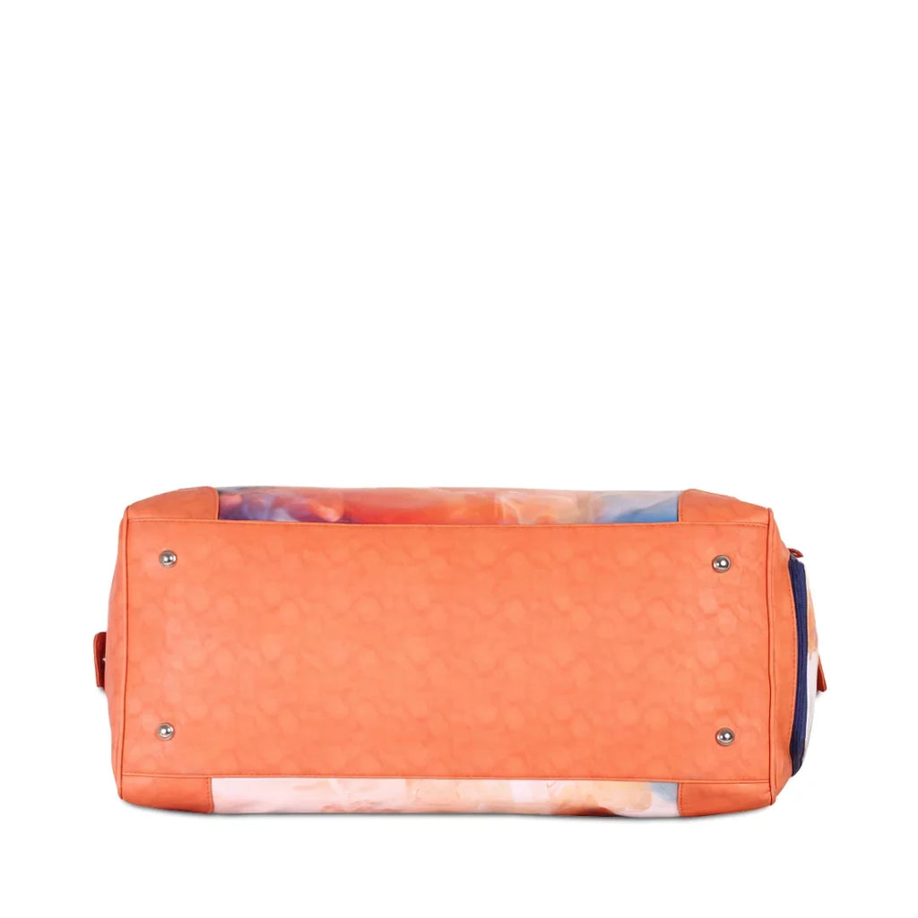 adjustable bag with Shoe The Wave Large Travel strap Separate with Compartment Unisex Weekender Orange