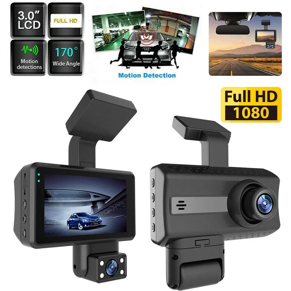 Camera Car Video Front G Dual 1080P and DVR Recorder Lens Dash Onemayship Sensor Rear Cam