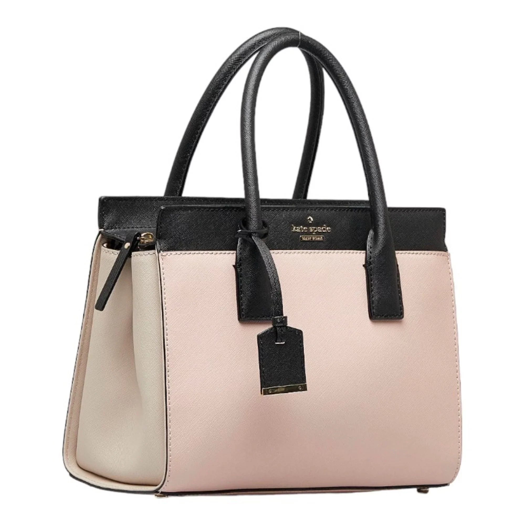 CANDACE Kate ladies Pre-Owned SMALL handbag (Good) PXRU5957 CAMERON Spade spade leather black STREET pink