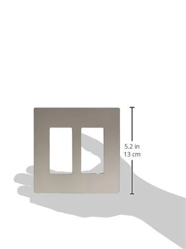 Plastic Gang PASS - Radiant Plate 2 Screwless Nickel RWP262NICC6 & Legrand SEYMOUR Wall
