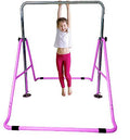 Monkey Gymnasts Purple Training Expandable Children Bar Jungle Bars Tower Adjustable Athletic Height Horizontal Playground Training Bar Folding Balance Bar Gym Junior Climbing Bar Gymnastics Kip