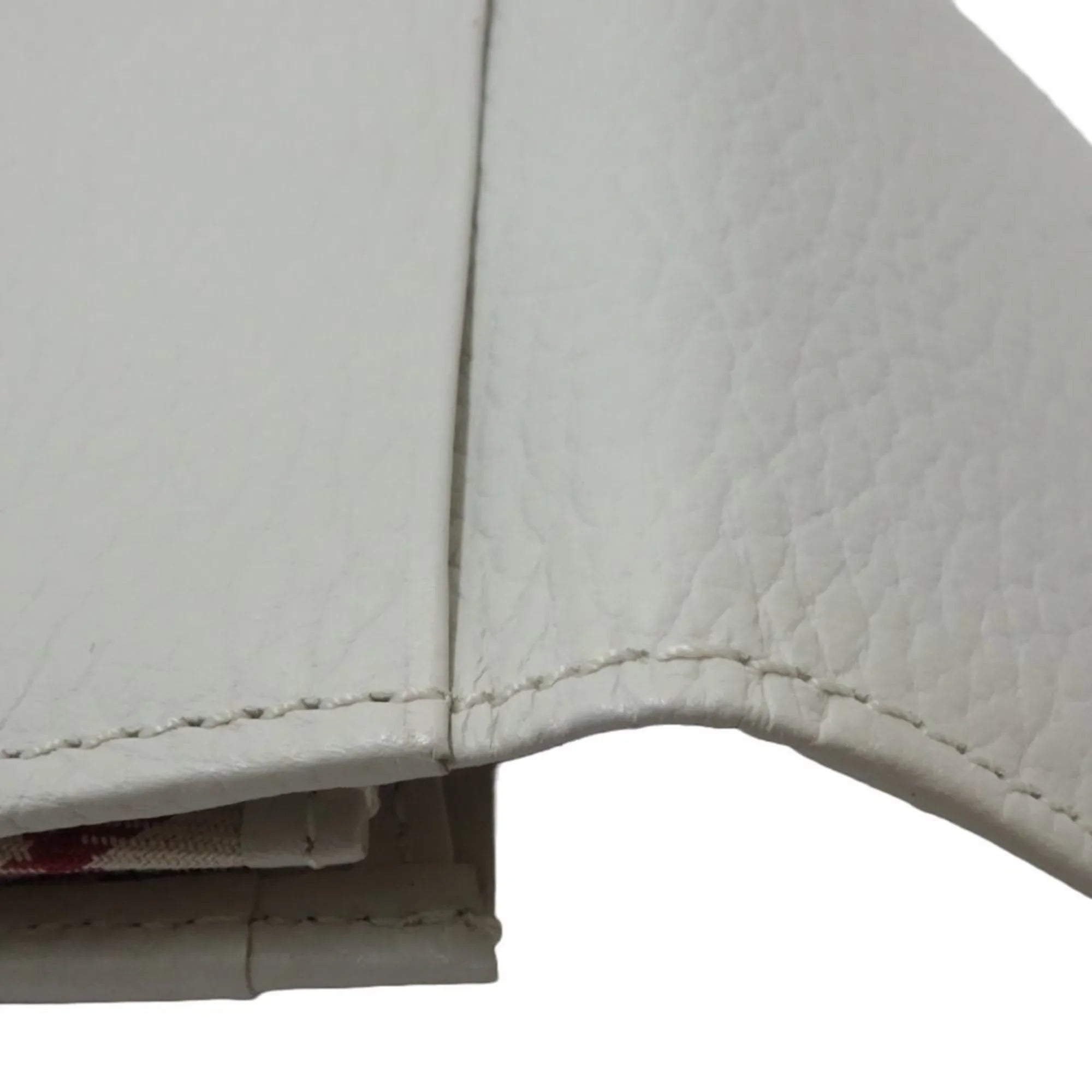 Pre-Owned BURBERRY leather (Good) Business holder case 083535 white card