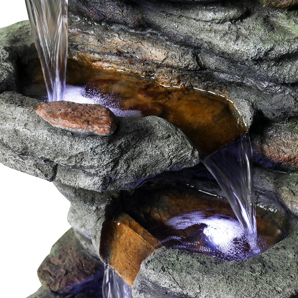 Fountain with BMTBUY Lights Led Rock Water 32.6inches