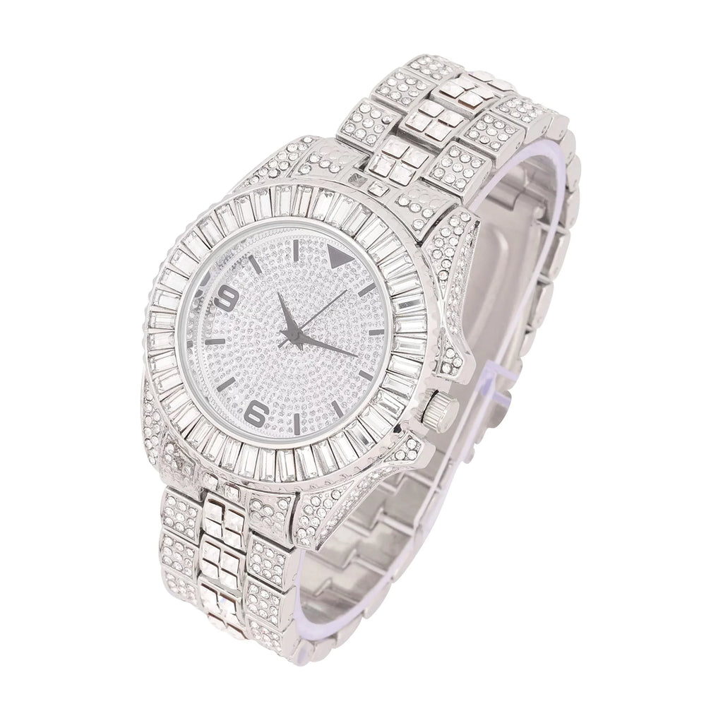 Matching Hers Today's Point Queen - Set on - Out (ST10372Slv Hop ST10327ML Power Couple Perfect for Hip Bling'ed His and Watch and Silver) His/Hers King