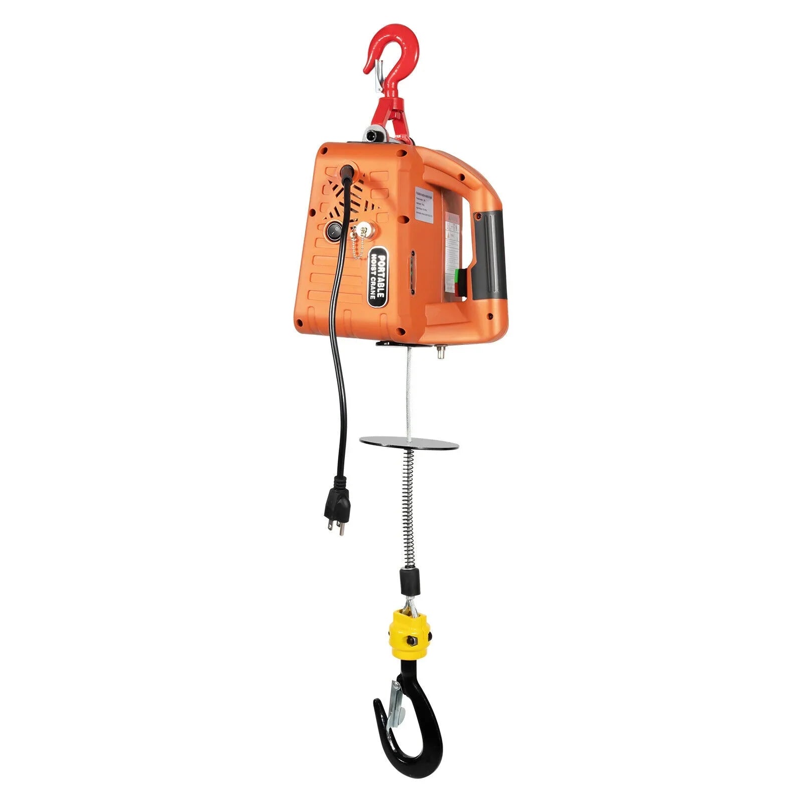 300kg/660 lbs Crane Winches W/ Electric Lift Hoist 3-in-1 Portable Remote Winch