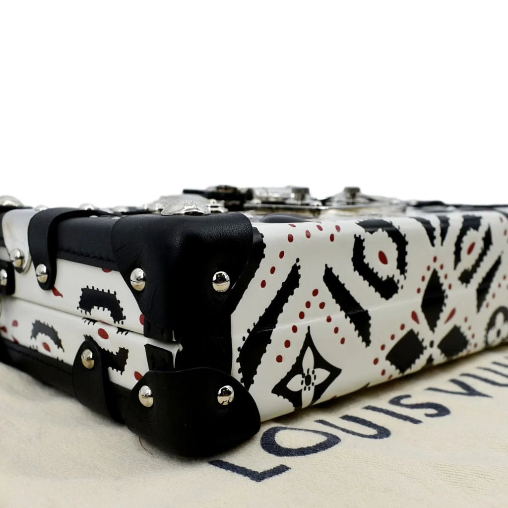 Malle Graphic Crossbody LOUIS Leather Petite Bag Print VUITTON Black/Multicolor Pre-owned