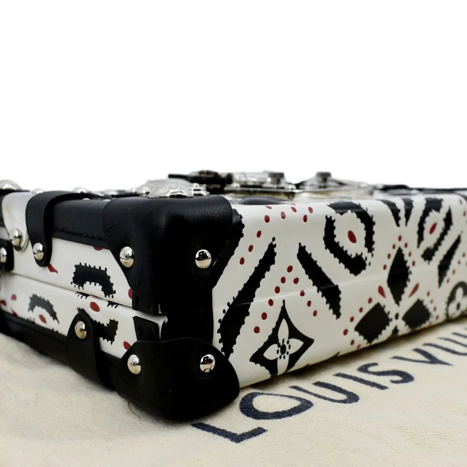 Malle Graphic Crossbody LOUIS Leather Petite Bag Print VUITTON Black/Multicolor Pre-owned