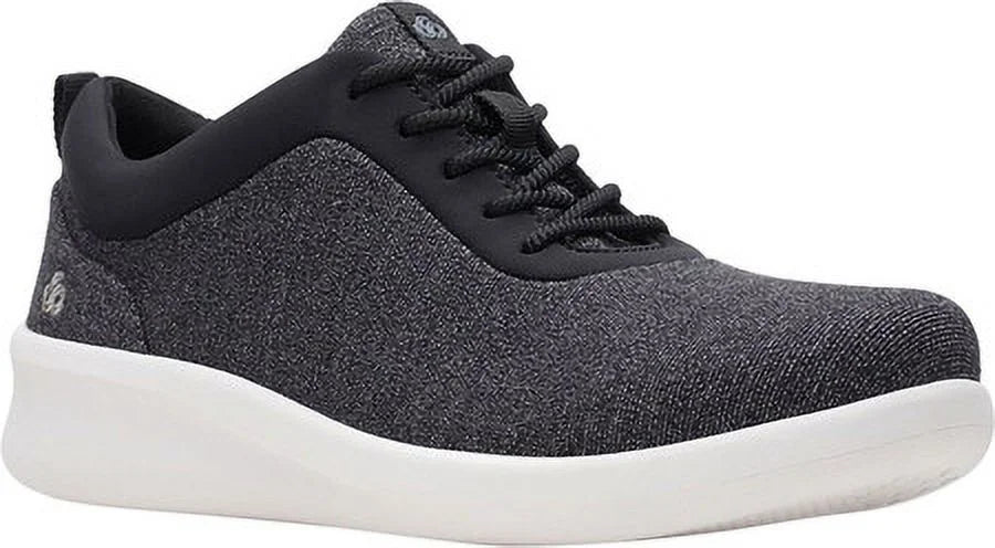 Athletic Comfort Lace-Up Breathable Adjustable Lightweight Pace Running Shoes Gray Heel Toe Womens 6.5 Padded CLARKS M Round