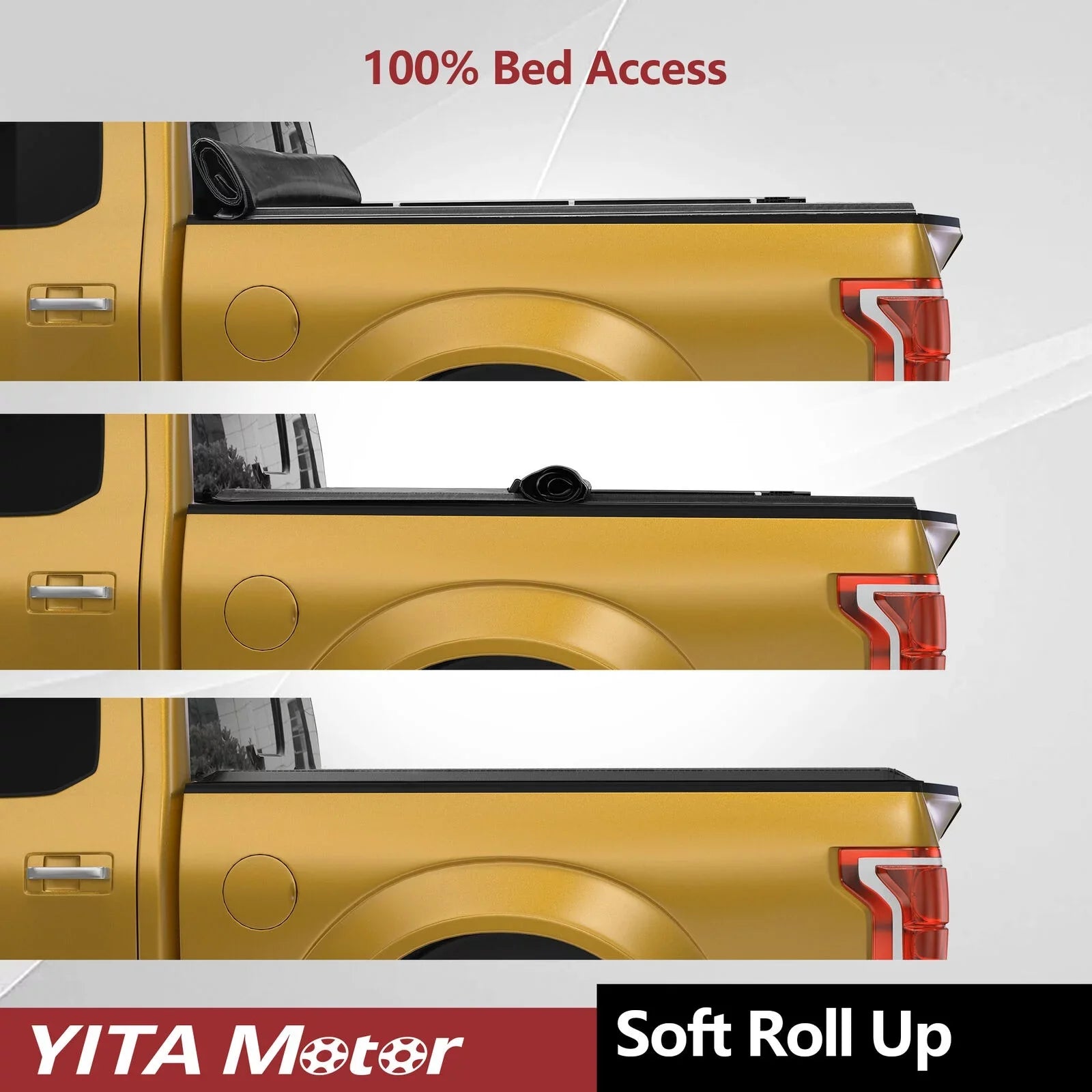 Truck 2015-2022 Up Colorado/GMC for Cover Roll 6.2 Chevy Tonneau Bed Canyon Ledkingdomus Bed ft Soft