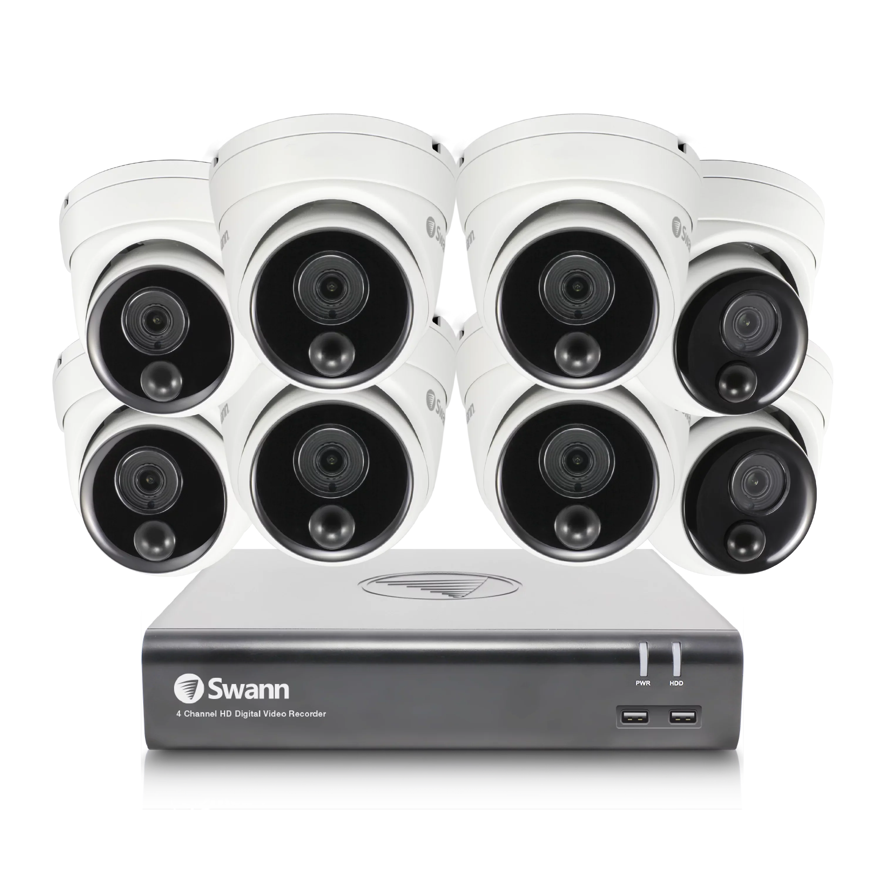 '- SWDVK-84580V8D Camera 8 System 1080p Channel HD Full 8 Security Swann DVR
