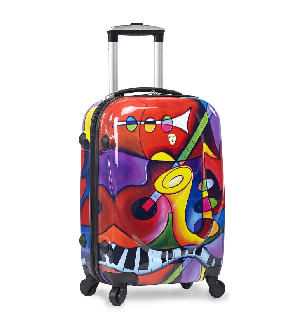 Spinner Upright 3-Piece Hardside Jazz Dejuno Luggage Lightweight - Set