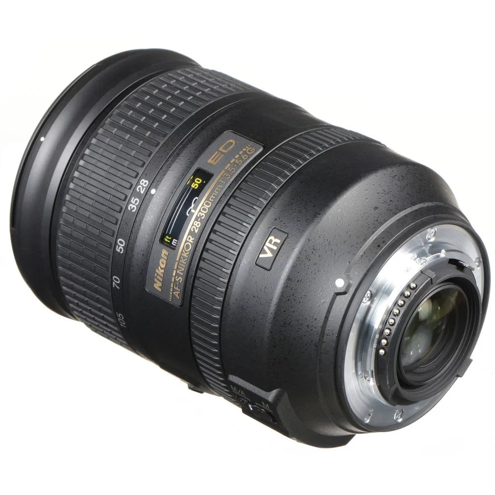 Cap VR Nikon + Padded Lens Lens FL Lens Macro Case Intl with + f/3.5-5.6G UV, Kit + CPL, Keeper Hood Tulip + ED NIKKOR Filter + Filters Cleaning Lens (2191) AF-S 28-300mm Kit
