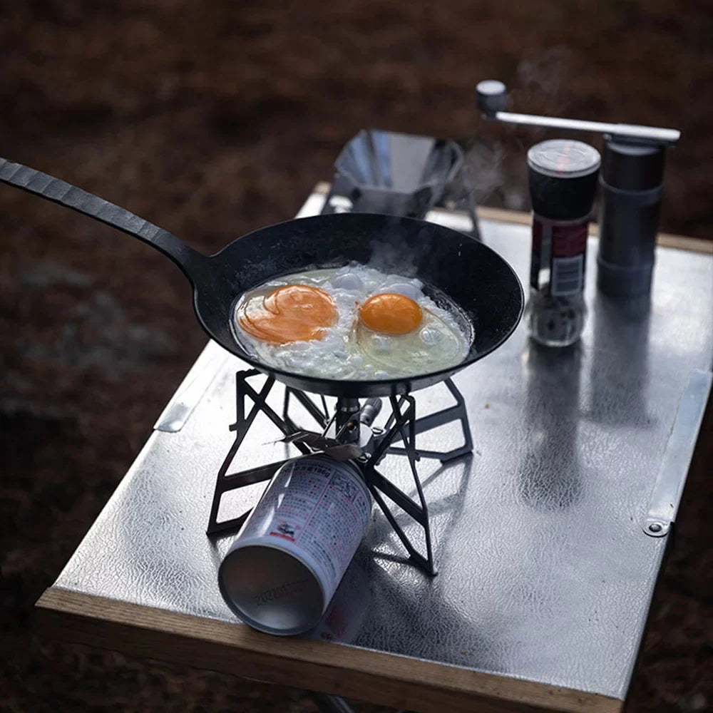 Stainless Steel Andoer Stove, Hiking and Backpacking Stove for Camping Gas Picnics 3300W Collapsible