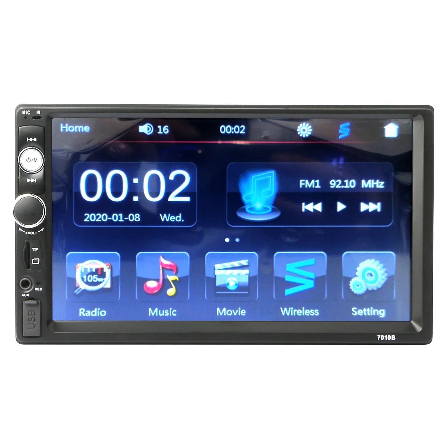 iMounTEK with 7" Input, Car TF FM Player, Camera HD Radio, Screen New Touch MP5 Car Backup Multimedia USB AUX