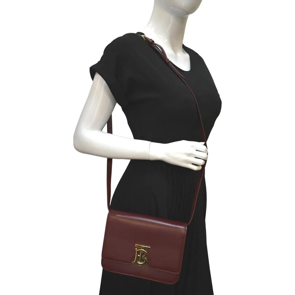 Leather Lola Red Shoulder Tb Bag Pre-owned BURBERRY