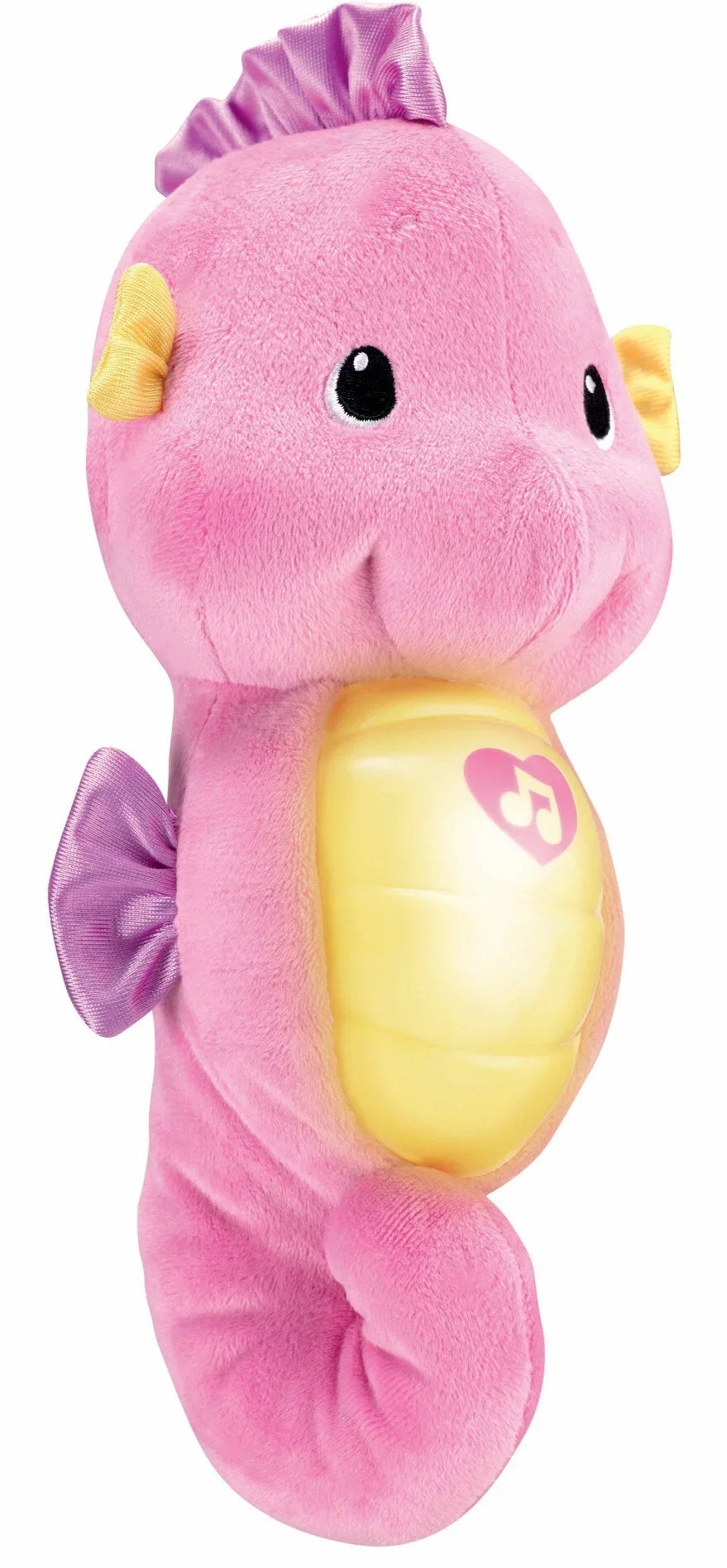 Pink Glow Fisher-Price Plush with Seahorse, Lights for & Ocean and Sounds Toy Soothe Baby Music,
