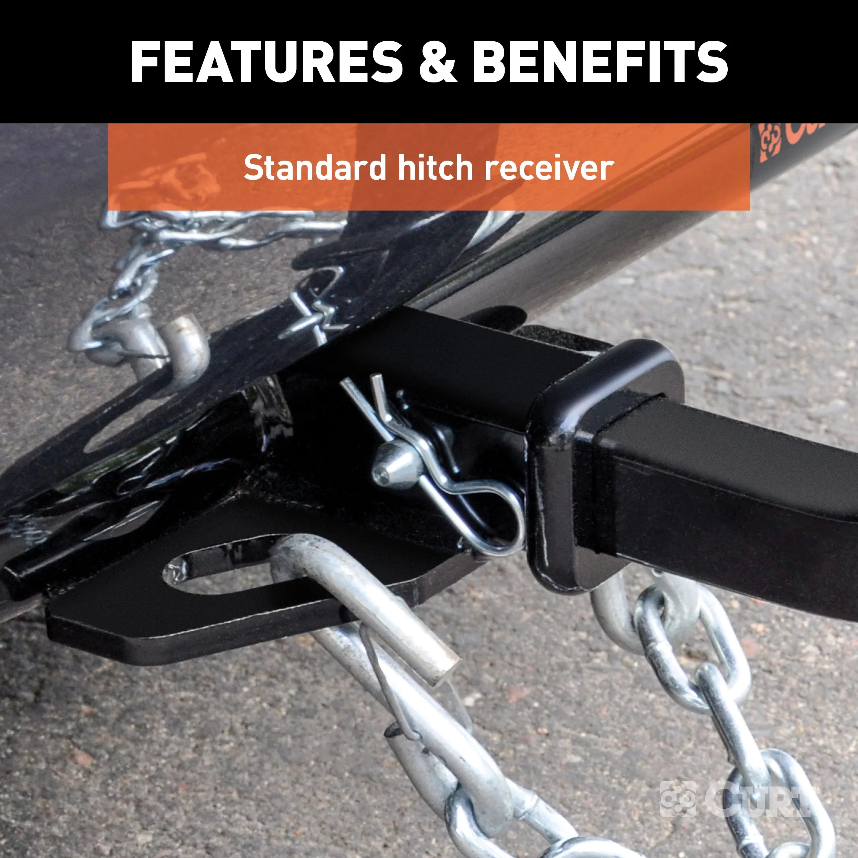 Chevrolet Compatible Hitch Mount, Receiver, with with 1-1/4-Inch Ball Trailer 1 Spark Select 114333 CURT Class