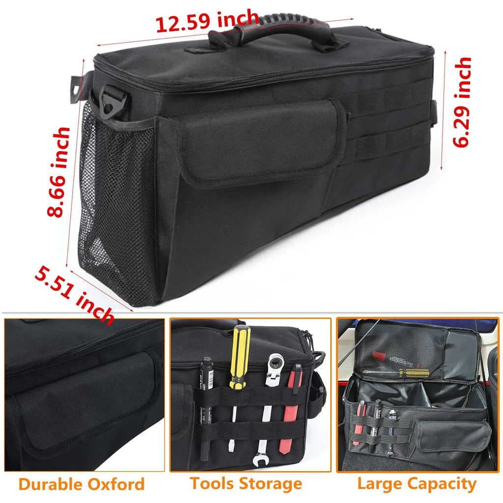 4 Interior Stowing Organizer Side 2007-2024 2024 Car Doors Tidying Tray JK JL Jeep for Accessories Bag Tool
