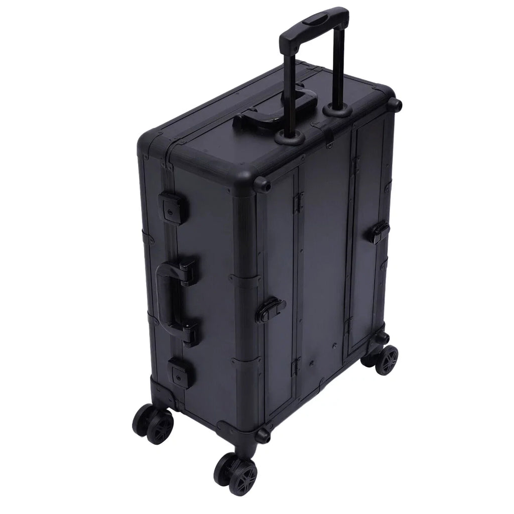 with Luggage DENEST Train Cosmetic Makeup Case Trolley Organizer Key Travel Box Rolling