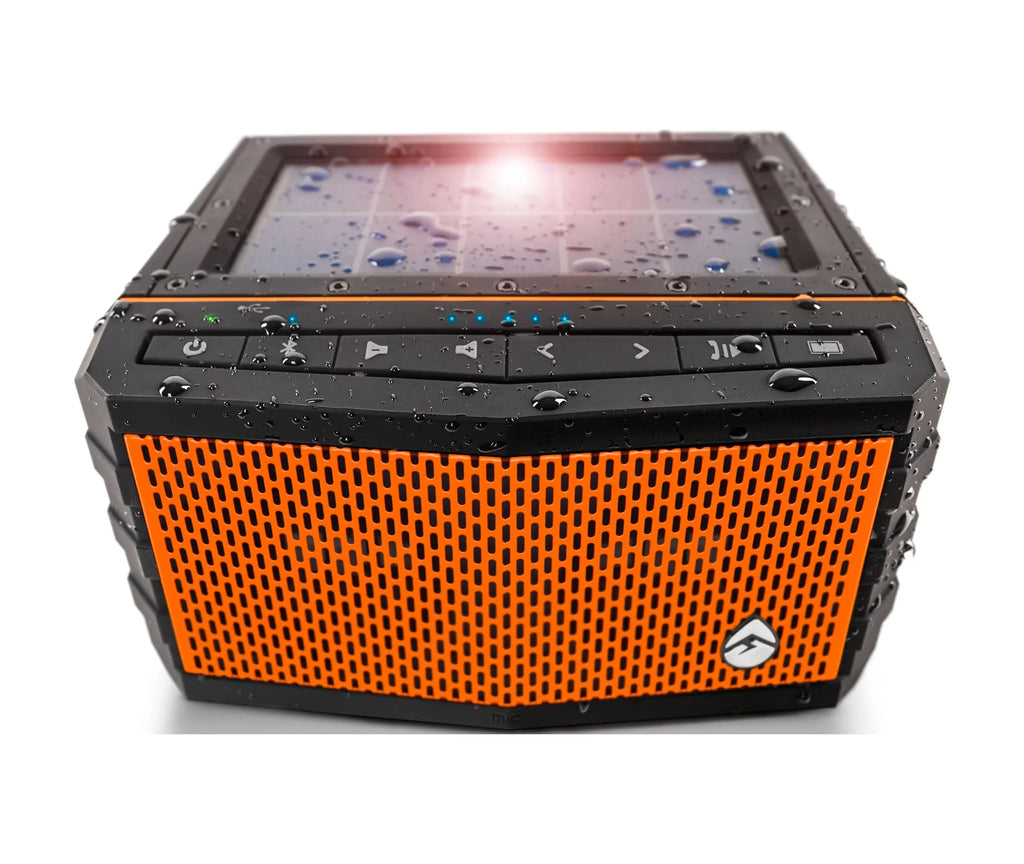 Jam Solar x 3.1" 5" Waterproof, EcoXGear Panel Bluetooth Black 6" x Speaker Sol