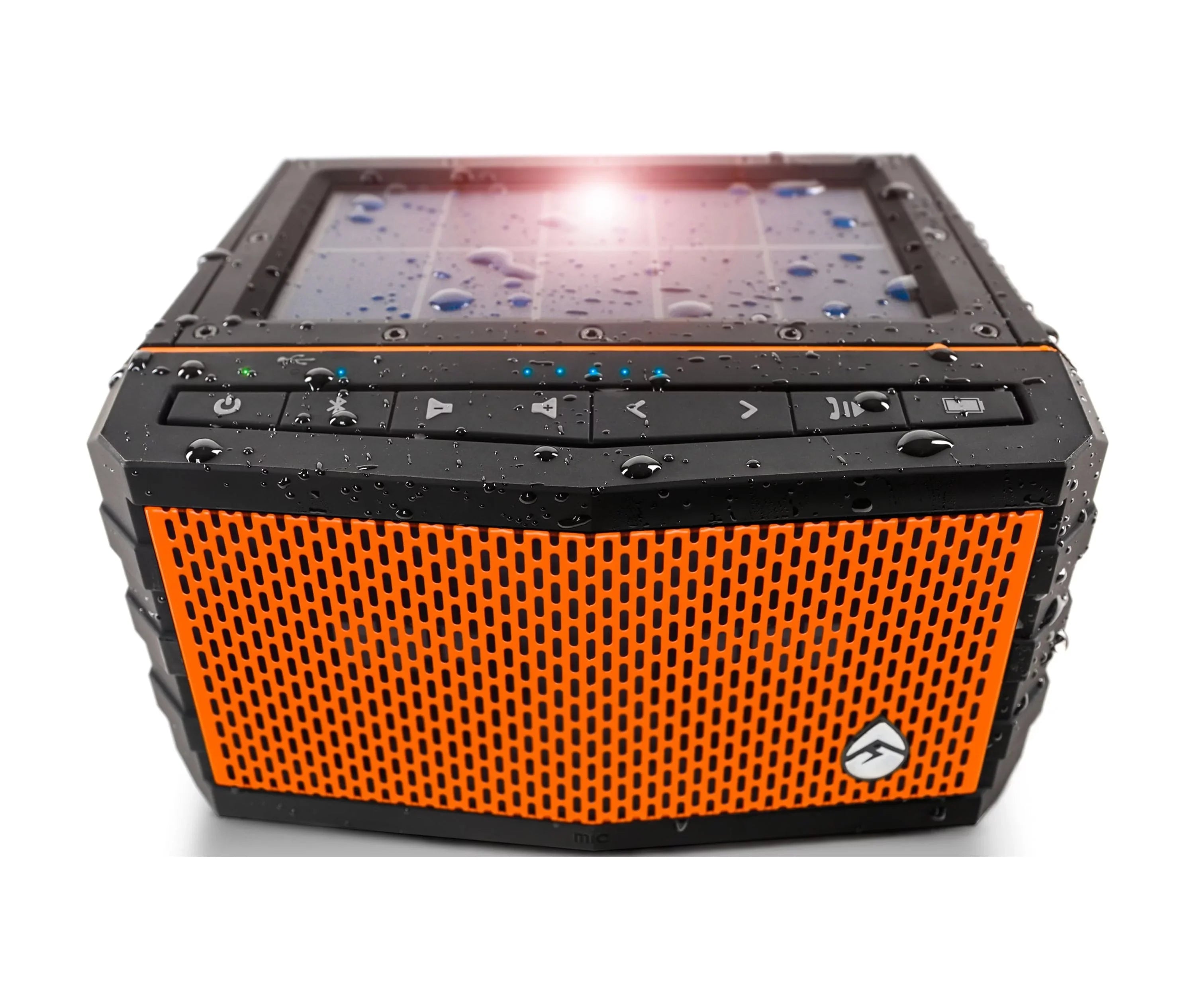 Jam Solar x 3.1" 5" Waterproof, EcoXGear Panel Bluetooth Black 6" x Speaker Sol