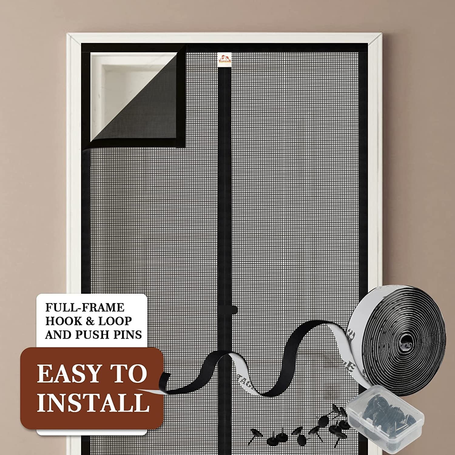 Yotache Size x Fits Fits Air Fresh 36 with Door 36" 96, Screen Size Enjoy Duty 97" Black x x Heavy Screen Screen 96" Door Doors Size Magnets 38" Door