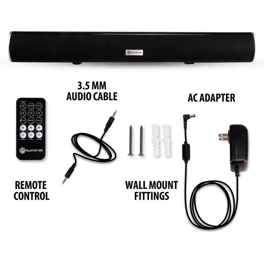 With Bar More Home -  , 2.1 GOgroove HD Wall Mounting , & Kit with and TCL Smart Sony 4K Subwoofer Bluetooth , Speaker & Theater Works TVs Sound , Internal , VIZIO