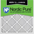 of Nordic 13 Carbon in. Pure - Furnace 17 17x17x1ExactCustomM13PlusC-6 Pack MERV x 17 Plus 1 6 AC Exact Filters, x
