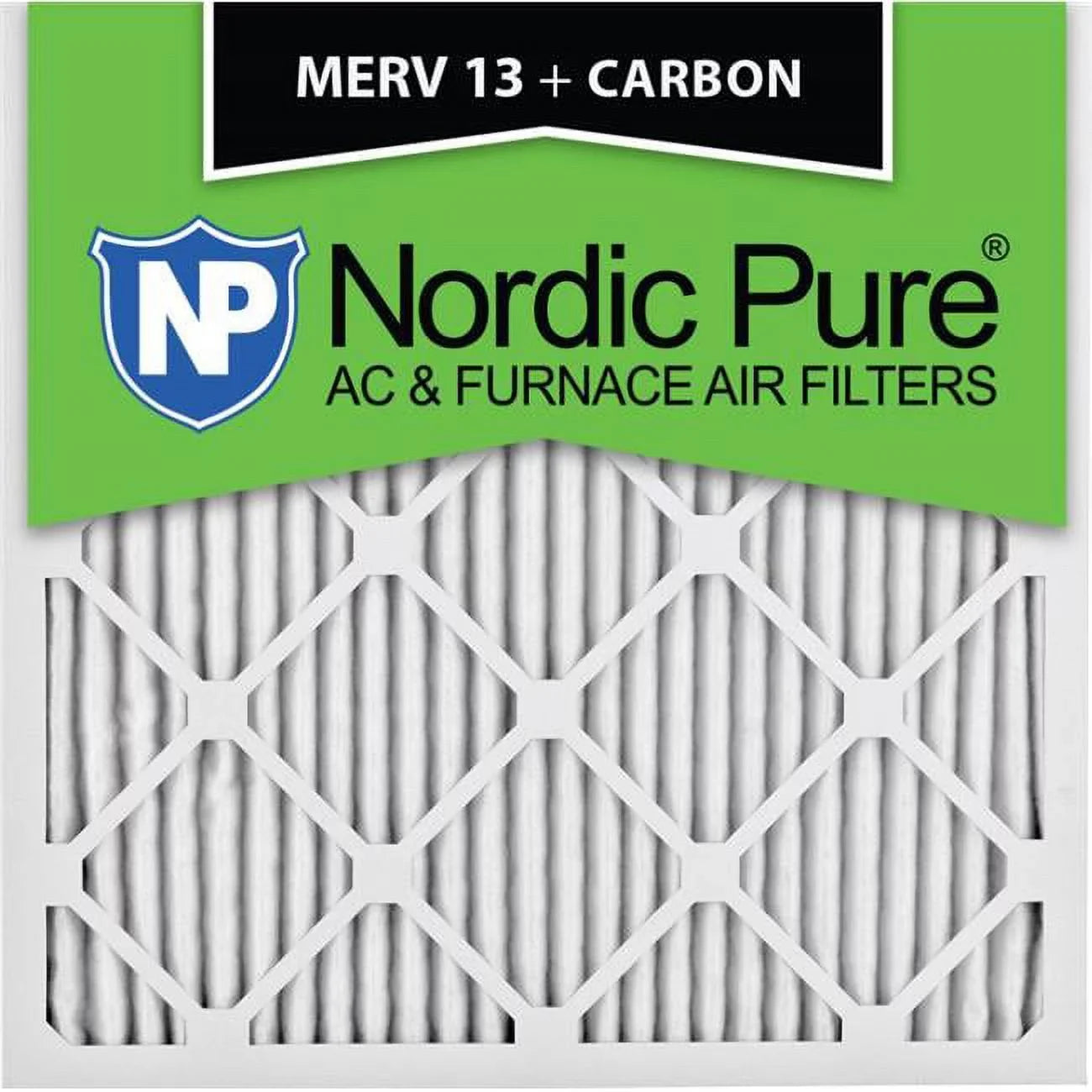 of Nordic 13 Carbon in. Pure - Furnace 17 17x17x1ExactCustomM13PlusC-6 Pack MERV x 17 Plus 1 6 AC Exact Filters, x