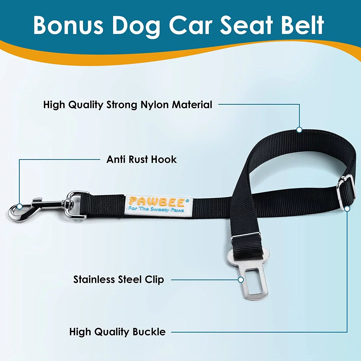with Dog – Belt Seat Car Dogs – with – Seat for Scratcroof SUV, Covers Mesh Window Car Covers Car Bonus Waterproof PAWBEE for Car Hammock & Cover Dog Cars Dogs & Trucks Seat Front for Seat Nonslip