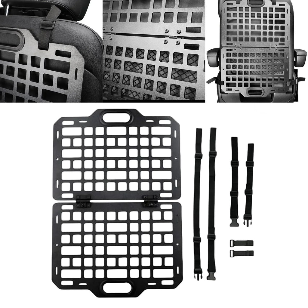 Auto Seatback Organizer Truck Hanging Plate funtasica Modular Seat Seat Car Storage Panel for Parts Panel Back Auto Automotive Molle
