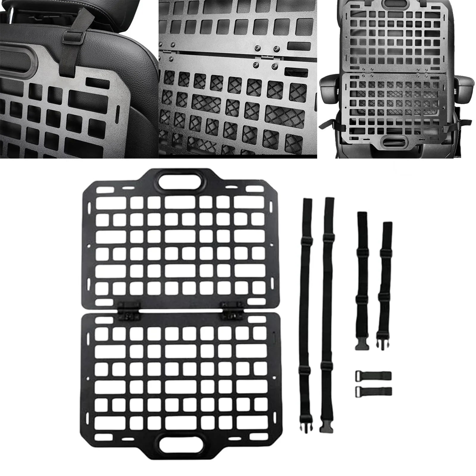 Auto Seatback Organizer Truck Hanging Plate funtasica Modular Seat Seat Car Storage Panel for Parts Panel Back Auto Automotive Molle