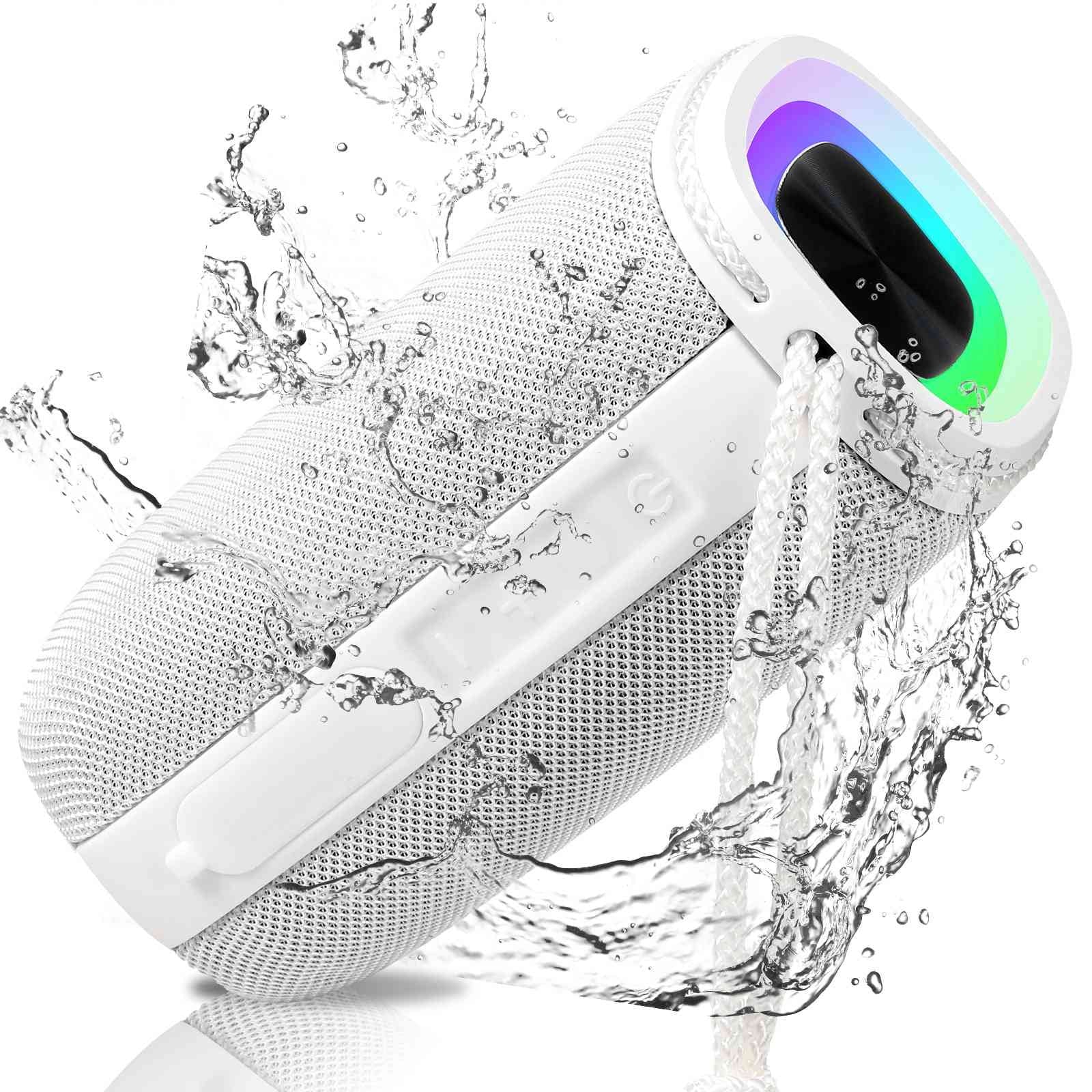 Speaker, for Plus Speakers XA1 Series IPX5 - Speaker White Bluetooth Wireless with Surround Bass, Scorpio Xperia HD BT5.3, Sony Waterproof Pairing, Portable Sound 360° Punchy UrbanX True