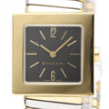 2T (Good) Quartz BVLGARI Watch Gold SQ22 Pre-Owned 18K Polished BF552142 Quadrato Ladies Steel