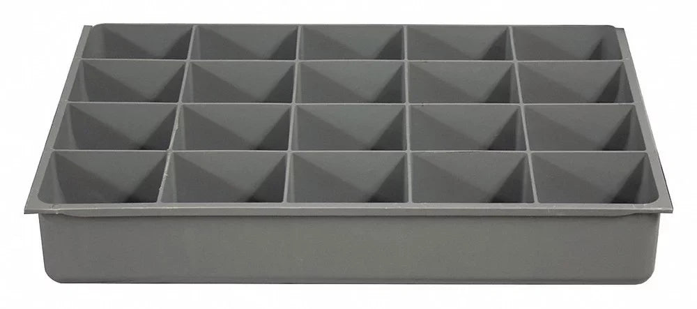 DrwInsrt,Gry,20Cmptmnt,PlyPrp,Fit12"Box Mfg Durham 1PACK 124-95-20-IND ZO-G6211287 124-95-20-IND