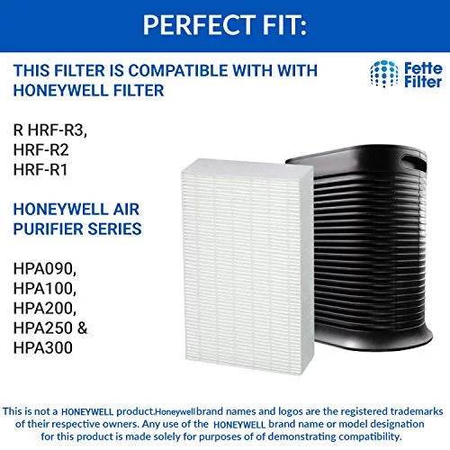Filter HRF-R2 HRF-R3 Replacement Pack Compatible 6) R HRF-R1 HEPA with Filter (Pack Honeywell True of
