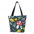 Cartoon Tote Bag Capacity Hobos Red Leaf Mushroom Handbags Lukts Bag,Shoulder Shopping Bag Women'S Large